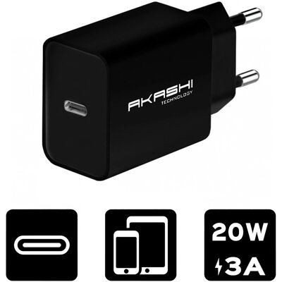Altadif 20W Mobilgerät-Ladegerät - Universell Schwarz Altadif 20W Mobilgerät-Ladegerät - Universell Schwarz