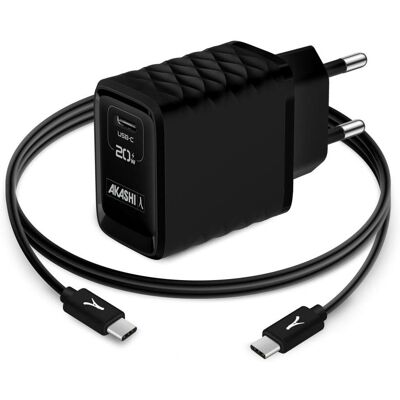 Akashi 20W USB-C Wandladegerät - Schnelles Laden Akashi 20W USB-C Wandladegerät - Schnelles Laden