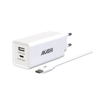 Akashi ALTGAN65W Universal White Fast Charger - Charger Akashi ALTGAN65W Universal White Fast Charger - Charger