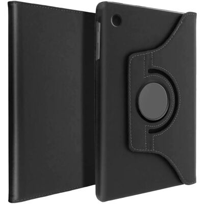 Akashi Schwarzes Faux-Leder 360° Dreh-Tablet-Hülle - A9 Plus Akashi Schwarzes Faux-Leder 360° Dreh-Tablet-Hülle - A9 Plus
