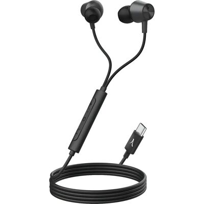 Akashi USB-C Kopfhörer - Geräuschreduzierung - Schwarz Akashi USB-C Kopfhörer - Geräuschreduzierung - Schwarz
