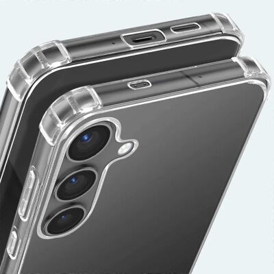 Coque Akashi S24 - Antichoc, Transparent, Coins en Silicone - Publicité Coque Akashi S24 - Antichoc, Transparent, Coins en Silicone - Publicité