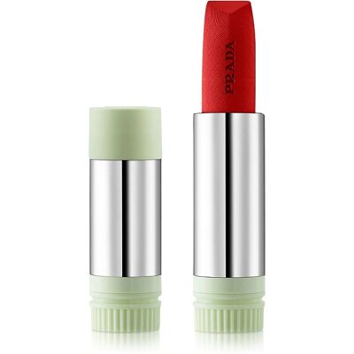 Prada Rouge à Lèvres R28 - Fuoco - Refill Hyper Mat - Publicité Prada Rouge à Lèvres R28 - Fuoco - Refill Hyper Mat - Publicité
