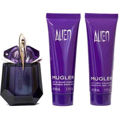 Coffret Mugler Alien Rechargeable 30ml EDP + 2x50ml Lotions pour le corps - Publicité Coffret Mugler Alien Rechargeable 30ml EDP + 2x50ml Lotions pour le corps - Publicité