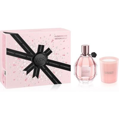 Viktor & Rolf Flowerbomb Eau de Parfum 100ml & Candle Gift Set Viktor & Rolf Flowerbomb Eau de Parfum 100ml & Candle Gift Set