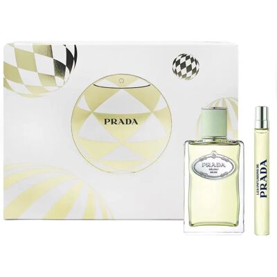 Prada Infusion d'Iris Coffret Cadeau Eau de Parfum 100 ml + Voyage 10 ml - Eau de Parfum - Publicité Prada Infusion d'Iris Coffret Cadeau Eau de Parfum 100 ml + Voyage 10 ml - Eau de Parfum - Publicité