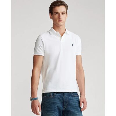 Polo Ralph Lauren La légendaire chemise polo en piqué blanche - Publicité Polo Ralph Lauren La légendaire chemise polo en piqué blanche - Publicité