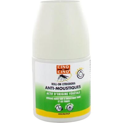 Cinq sur Cinq Citriodora Roll-on Anti-Moustiques - Publicité Cinq sur Cinq Citriodora Roll-on Anti-Moustiques - Publicité