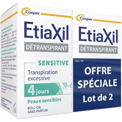 Etiaxil Déodorant Détranspirant pour Aisselles Sensibles, 15ml, Lot de 2 - Publicité Etiaxil Déodorant Détranspirant pour Aisselles Sensibles, 15ml, Lot de 2 - Publicité