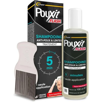 Pouxit Pouxit Traitement Rapide Anti-Lice et Lentes Shampooing - 100ml - Publicité Pouxit Pouxit Traitement Rapide Anti-Lice et Lentes Shampooing - 100ml - Publicité