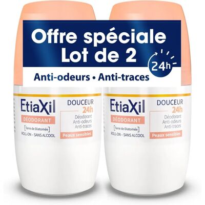 ETIAXIL Deodorant Sanftheit 48H Roll-On Set aus 2 x 50ml ETIAXIL Deodorant Sanftheit 48H Roll-On Set aus 2 x 50ml