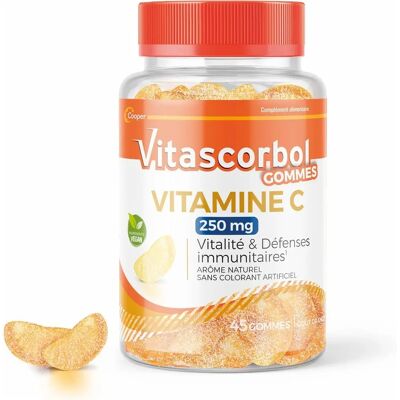 Vitascorbol Vitamine C 250 mg Gummies - 45 Unités - Publicité Vitascorbol Vitamine C 250 mg Gummies - 45 Unités - Publicité