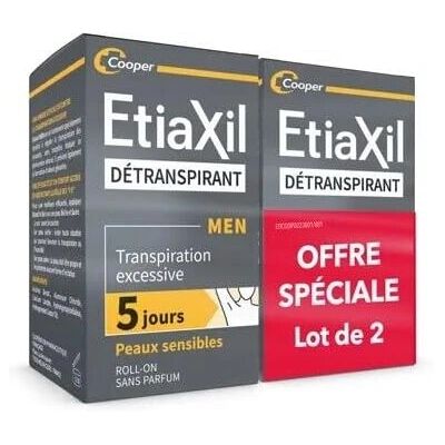 Etiaxil Men Sensitive Roll-On - Deodorant gegen übermäßiges Schwitzen Etiaxil Men Sensitive Roll-On - Deodorant gegen übermäßiges Schwitzen