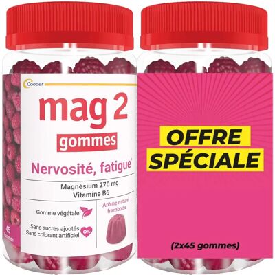 MAG2 Gummies Framboise - Stress et Fatigue - 90 pcs - Publicité MAG2 Gummies Framboise - Stress et Fatigue - 90 pcs - Publicité