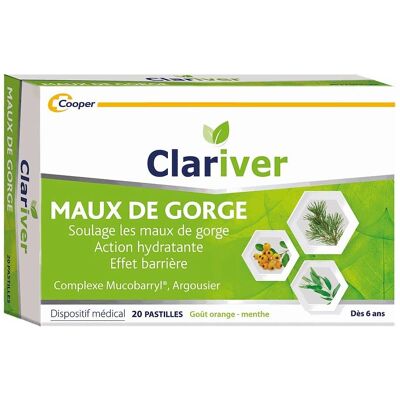 Cooper Clariver Pastilles - Pastilles pour la gorge à l’orange et à la menthe - Publicité Cooper Clariver Pastilles - Pastilles pour la gorge à l’orange et à la menthe - Publicité