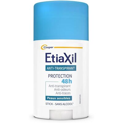 ETIAXIL - Déodorant Anti-transpirant Traitement Modérée Transpiration Aisselles 48h Stick 40 ml ETIAXIL - Déodorant Anti-transpirant Traitement Modérée Transpiration Aisselles 48h Stick 40 ml