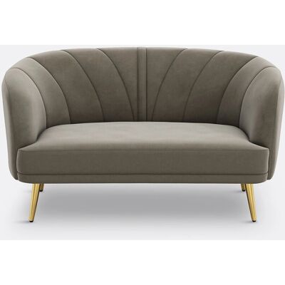 LA REDOUTE INTERIEURS Sofá terciopelo Leone 2/3 - Sofá LA REDOUTE INTERIEURS Sofá terciopelo Leone 2/3 - Sofá