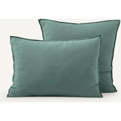 AM.PM - Elina - Verde eucalipto - 65x65 cm - Funda de almohada AM.PM - Elina - Verde eucalipto - 65x65 cm - Funda de almohada