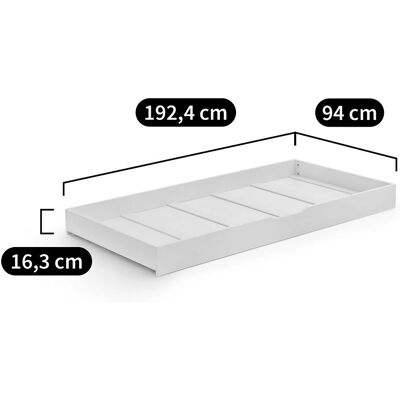 LA REDOUTE INTERIEURS Lit BIFACE avec tiroir - Lit pliant LA REDOUTE INTERIEURS Lit BIFACE avec tiroir - Lit pliant