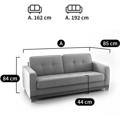 LA REDOUTE INTERIEURS Sofá Azul de Poliéster y Bultex - 2/3 Plazas LA REDOUTE INTERIEURS Sofá Azul de Poliéster y Bultex - 2/3 Plazas
