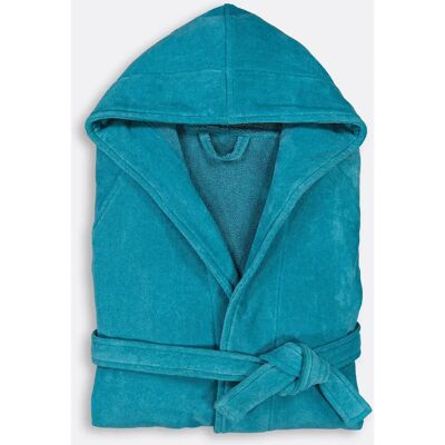 Redoute Interiors Trizie Accappatoio Cappuccio in Spugna Blu Redoute Interiors Trizie Accappatoio Cappuccio in Spugna Blu