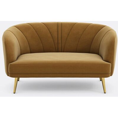 LA REDOUTE INTERIEURS Sofá de terciopelo Leone 2/3 plazas - Sofá LA REDOUTE INTERIEURS Sofá de terciopelo Leone 2/3 plazas - Sofá