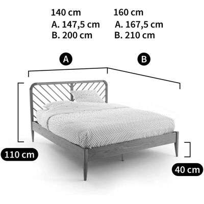 Cama Anda de LA REDOUTE INTERIEURS - Varias Medidas - Diseño Moderno y Minimalista Cama Anda de LA REDOUTE INTERIEURS - Varias Medidas - Diseño Moderno y Minimalista