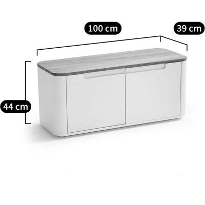 LA REDOUTE INTERIEURS Banc à chaussures avec 2 portes - Mobilier LA REDOUTE INTERIEURS Banc à chaussures avec 2 portes - Mobilier