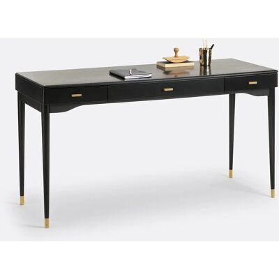 La Redoute Interieurs Escritorio Novani - 3 Cajones - Negro La Redoute Interieurs Escritorio Novani - 3 Cajones - Negro