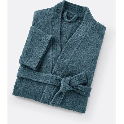 Redoute Interieurs Kimono bata - Unisex, 350G/m², Azul - Bata Redoute Interieurs Kimono bata - Unisex, 350G/m², Azul - Bata