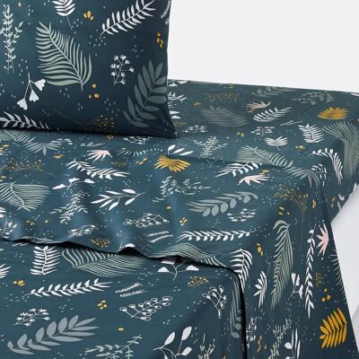 LA REDOUTE INTERIEURS Drap de lit en percale de coton - Motif floral - Tailles multiples LA REDOUTE INTERIEURS Drap de lit en percale de coton - Motif floral - Tailles multiples