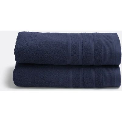 LA REDOUTE INTERIEURS Zavara Asciugamani - Confezione da 2, 50x100cm, Nero LA REDOUTE INTERIEURS Zavara Asciugamani - Confezione da 2, 50x100cm, Nero