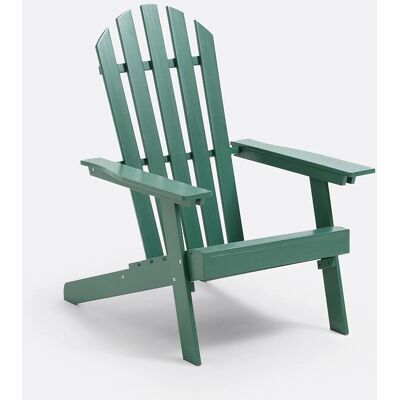 LA REDOUTE INTERIEURS Πράσινη ρυθμιζόμενη καρέκλα κήπου Adirondack LA REDOUTE INTERIEURS Πράσινη ρυθμιζόμενη καρέκλα κήπου Adirondack