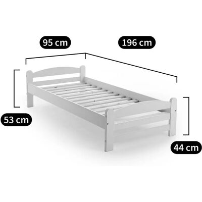 La Redoute Interieurs Letto in pino massello con rete - Letto La Redoute Interieurs Letto in pino massello con rete - Letto