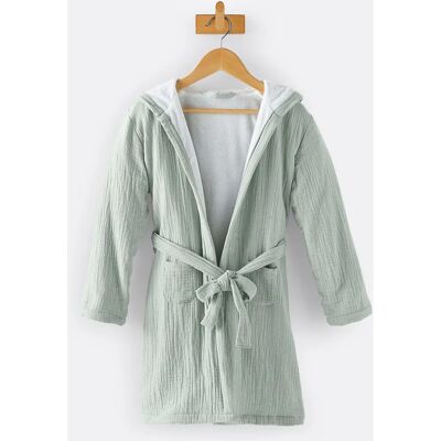 La Redoute Interieurs Bata infantil en gasa de algodón con capucha - Bata La Redoute Interieurs Bata infantil en gasa de algodón con capucha - Bata