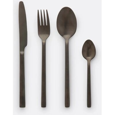 LA REDOUTE INTERIEURS Set de Couverts Noirs 16 Pièces - Vaisselle LA REDOUTE INTERIEURS Set de Couverts Noirs 16 Pièces - Vaisselle