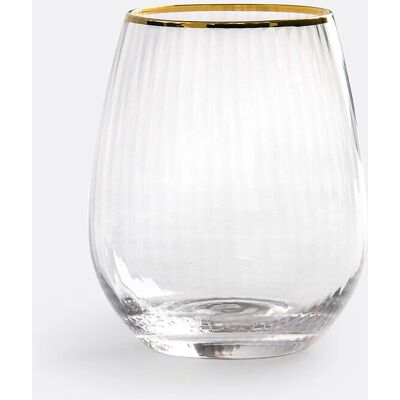 LA REDOUTE INTERIEURS Lurik Juego de 4 Vasos Estriados - Vasos LA REDOUTE INTERIEURS Lurik Juego de 4 Vasos Estriados - Vasos