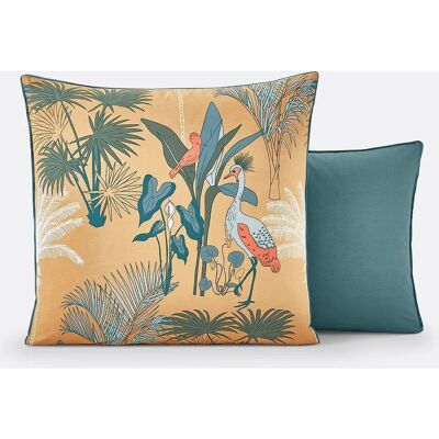 LA REDOUTE INTERIEURS Belina - 50x70 cm - motivo palma y aves - algodón - Funda de cojín LA REDOUTE INTERIEURS Belina - 50x70 cm - motivo palma y aves - algodón - Funda de cojín