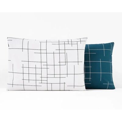 LA REDOUTE INTERIEURS Charline Housse de coussin réversible - Housse de coussin LA REDOUTE INTERIEURS Charline Housse de coussin réversible - Housse de coussin
