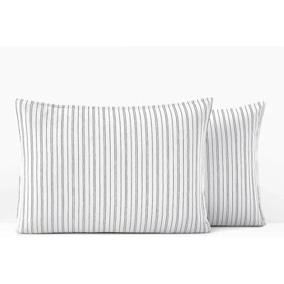 Funda de almohada de algodón lavado Monille - Cuadros y rayas - Fundas de almohada Funda de almohada de algodón lavado Monille - Cuadros y rayas - Fundas de almohada