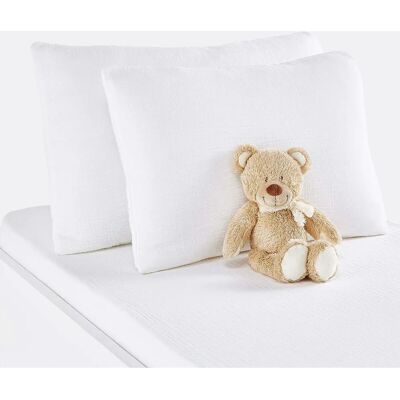 Funda de almohada Kumla de gasa de algodón para bebé - Funda de almohada Funda de almohada Kumla de gasa de algodón para bebé - Funda de almohada