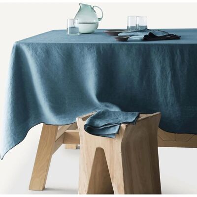AM.PM Azul Suzy Mantel de lino - Mantel AM.PM Azul Suzy Mantel de lino - Mantel