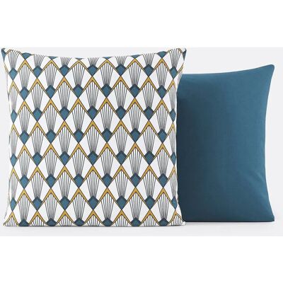 LA REDOUTE INTERIEURS Housse de coussin en percale de coton - Imprimée, 50x70cm, 63x63cm LA REDOUTE INTERIEURS Housse de coussin en percale de coton - Imprimée, 50x70cm, 63x63cm
