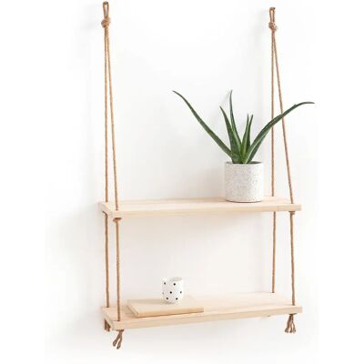 LA REDOUTE INTERIEURS Étagère double Mareo - Étagère en pin et sisal LA REDOUTE INTERIEURS Étagère double Mareo - Étagère en pin et sisal