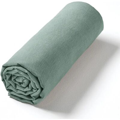 AM.PM Verde eucalipto Sábana encimera de cáñamo - Ropa de cama AM.PM Verde eucalipto Sábana encimera de cáñamo - Ropa de cama