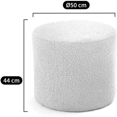 LA REDOUTE INTERIEURS Séméon Beige - Puf LA REDOUTE INTERIEURS Séméon Beige - Puf