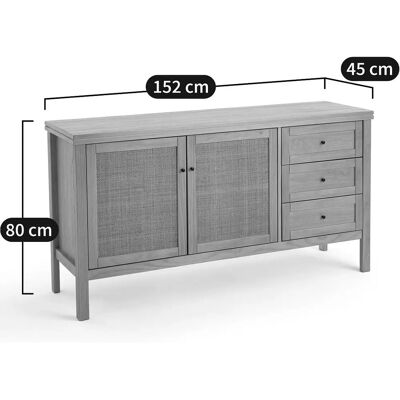 LA REDOUTE INTERIEURS Buffet en pin Gabin - Style scandinave vintage LA REDOUTE INTERIEURS Buffet en pin Gabin - Style scandinave vintage
