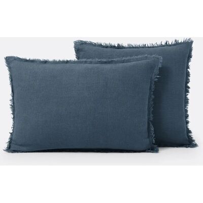 LA REDOUTE INTERIEURS - Linange - Azul - Funda de almohada LA REDOUTE INTERIEURS - Linange - Azul - Funda de almohada
