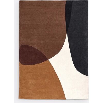 La Redoute Interiors Urbana Alfombra de Lana - Motivos Orgánicos, Multicolor, 120x170cm La Redoute Interiors Urbana Alfombra de Lana - Motivos Orgánicos, Multicolor, 120x170cm