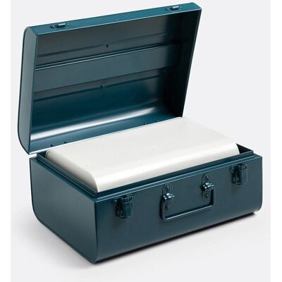 LA REDOUTE INTERIEURS Masa Cajas de Metal Azules - Cajas de almacenamiento LA REDOUTE INTERIEURS Masa Cajas de Metal Azules - Cajas de almacenamiento
